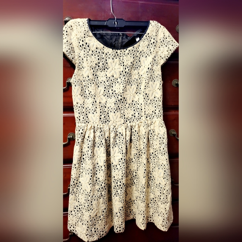 Kensie Girl Brown lace dress size M